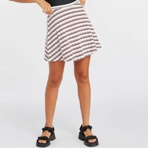 Volcom x Coco Ho Mini Skirt Star White Small